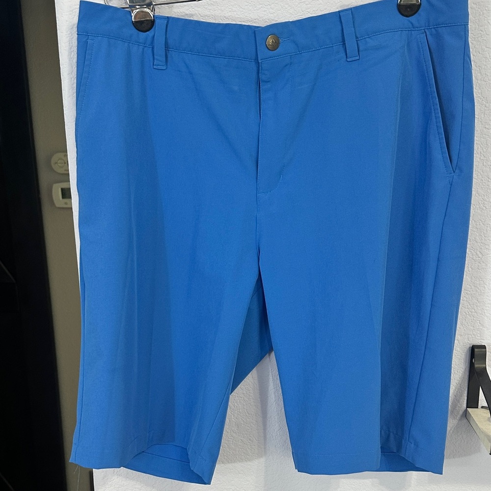 adidas Men's Vibrant Blue Flat Front Shorts
